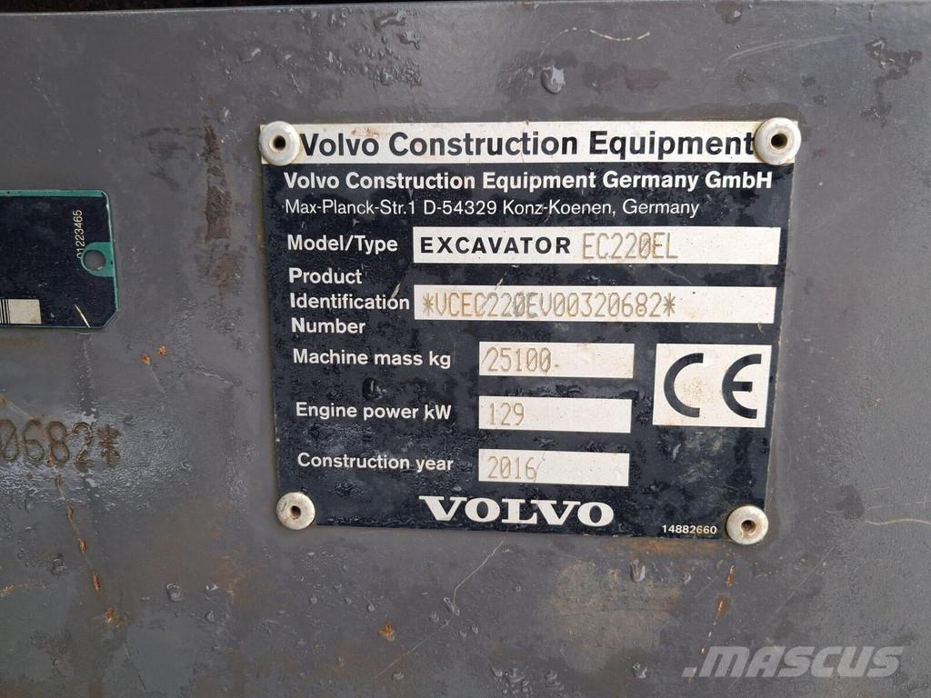 Volvo EC220E Paletli ekskavatörler