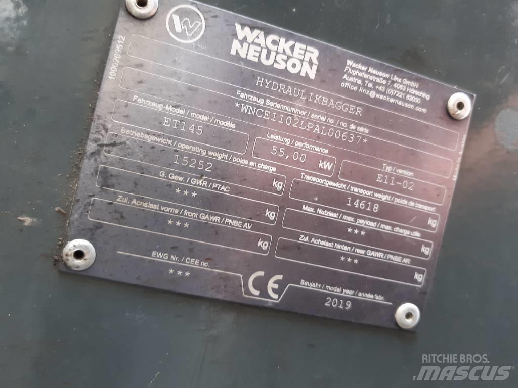 Wacker Neuson ET145 Paletli ekskavatörler