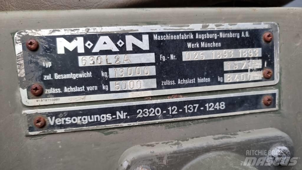 MAN 630 Kapali kasa kamyonlar