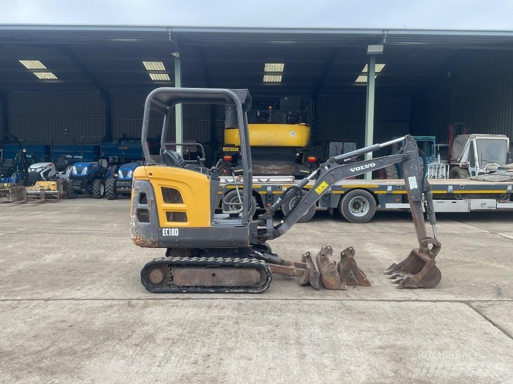 Volvo EC 18 Mini ekskavatörler, 7 tona dek