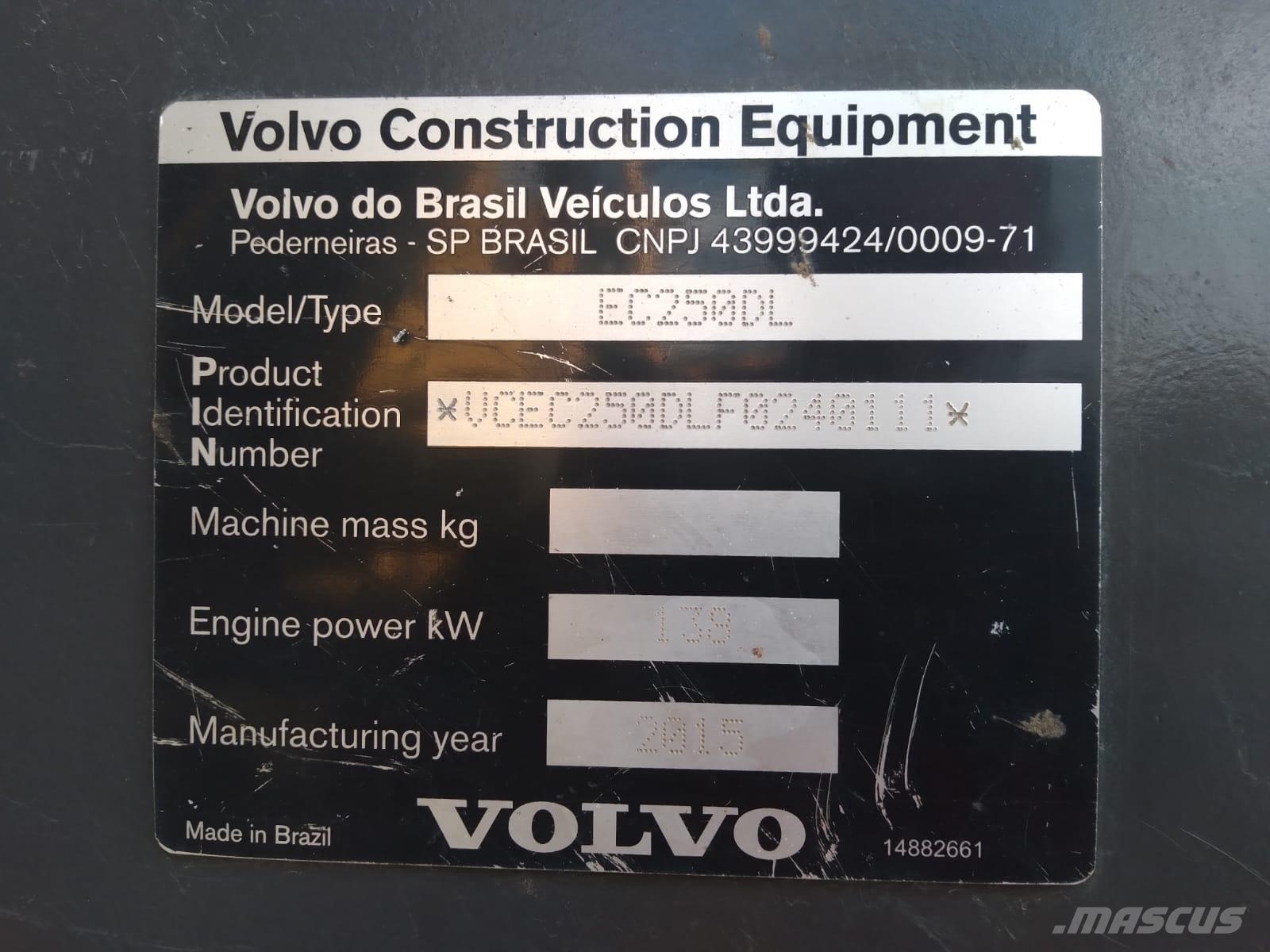 Volvo EC 250 D L Paletli ekskavatörler