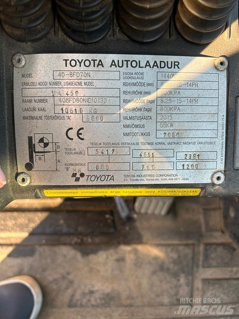 Toyota 40-8 FD 70 N Dizel forkliftler