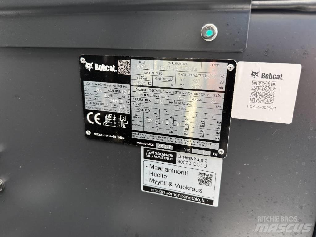 Bobcat B35NS Trukki Elektrikli forkliftler