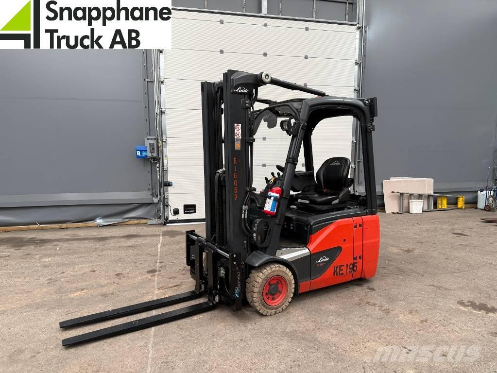 Linde E 16 C-02 Elektrikli forkliftler