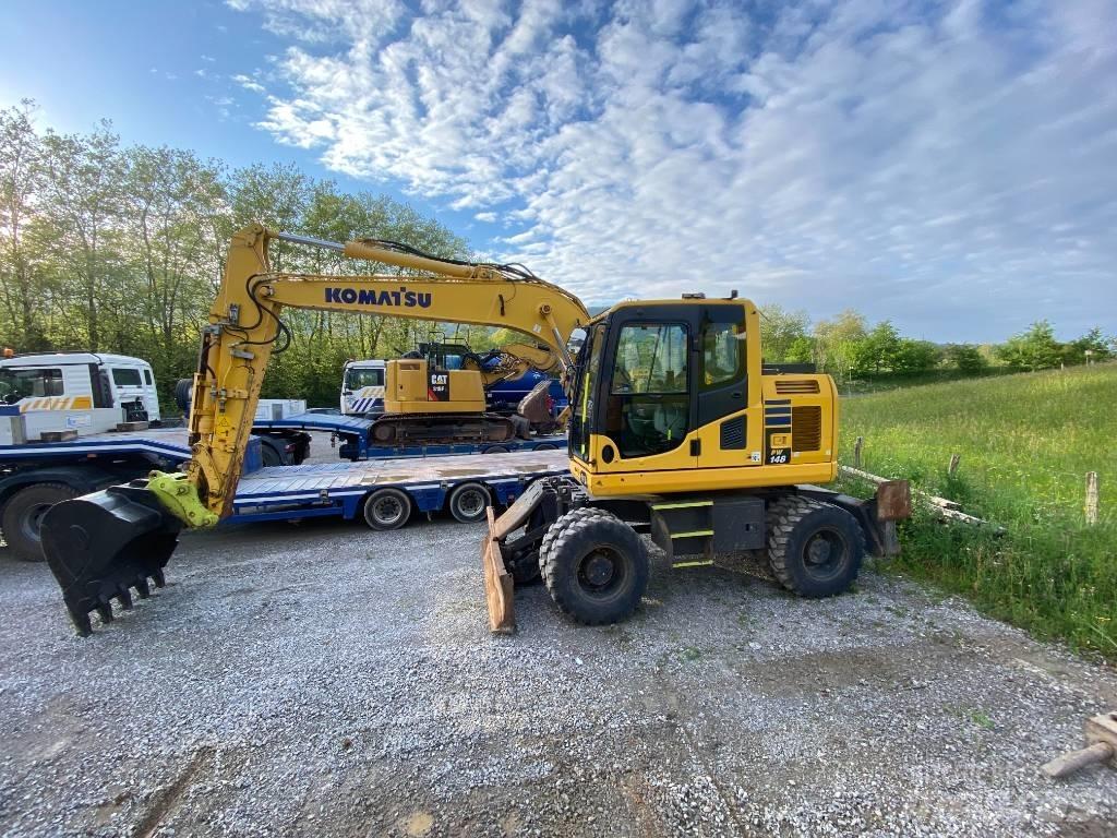 Komatsu PW 148 Lastik tekerli ekskavatörler