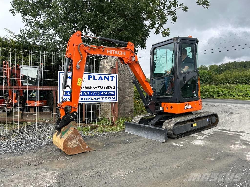 Hitachi ZX 26 U-6 Mini ekskavatörler, 7 tona dek