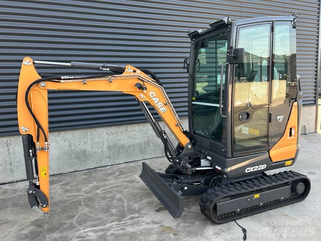 CASE CX 22 D Mini ekskavatörler, 7 tona dek