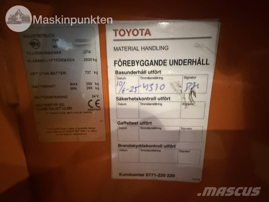 Toyota BT LPE 250 Elektrikli forkliftler