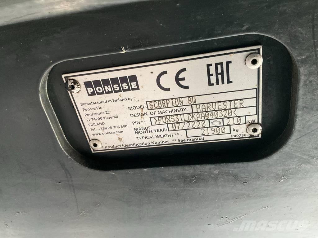 Ponsse SCORPION 8W Biçerdöverler