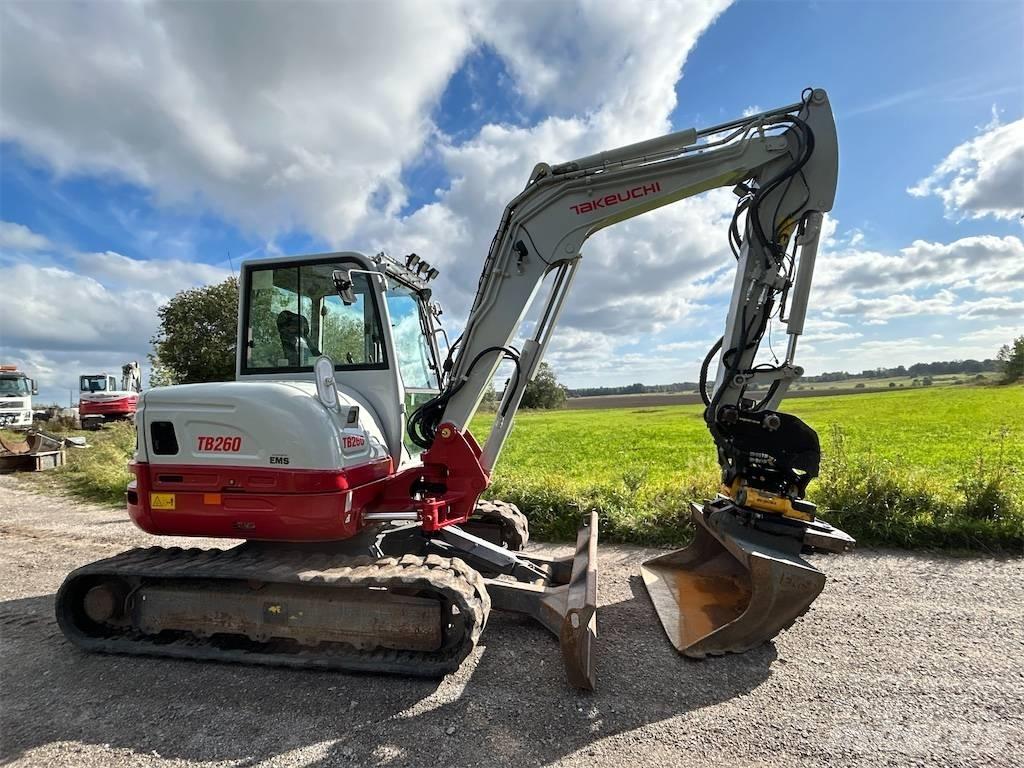 Takeuchi TB 260 Mini ekskavatörler, 7 tona dek