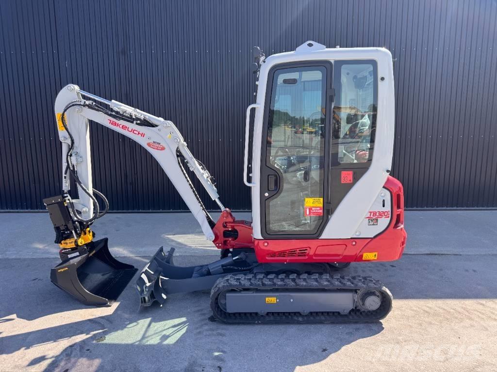 Takeuchi TB 320 Mini ekskavatörler, 7 tona dek