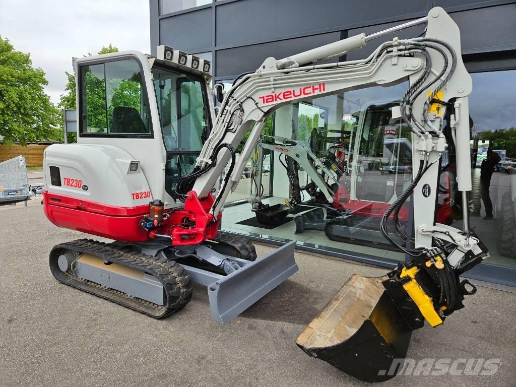 Takeuchi TB 230 Mini ekskavatörler, 7 tona dek