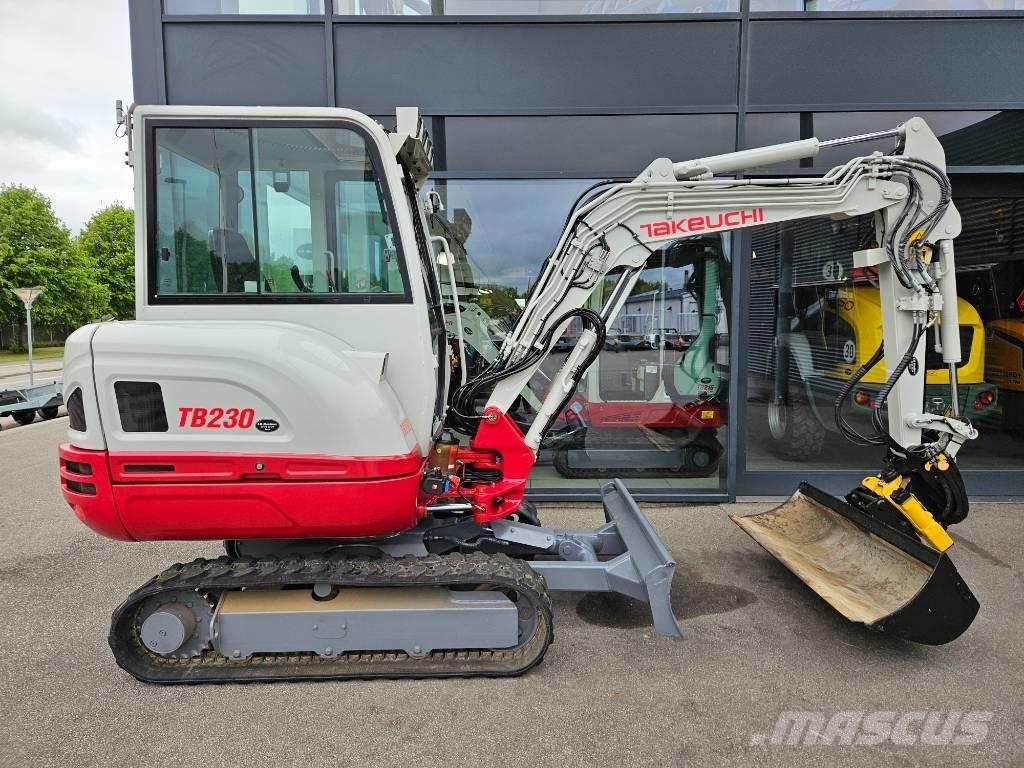 Takeuchi TB 230 Mini ekskavatörler, 7 tona dek