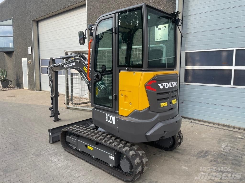 Volvo EC27D Mini ekskavatörler, 7 tona dek