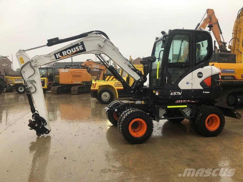 Bobcat E 57 W Lastik tekerli ekskavatörler