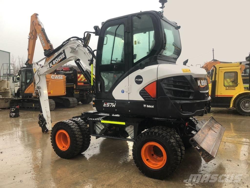 Bobcat E 57 W Lastik tekerli ekskavatörler