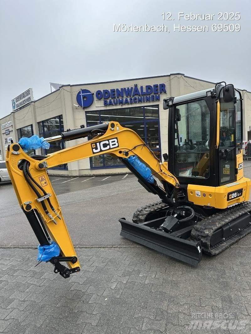 JCB 26C-1 Mini ekskavatörler, 7 tona dek