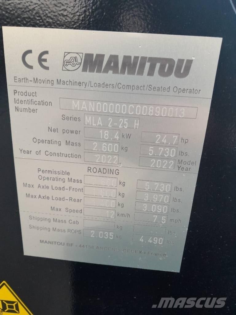 Manitou MLA 2-25 Çok amaçlı yükleyiciler