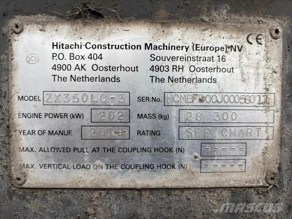 Hitachi ZX350LC-3 Paletli ekskavatörler