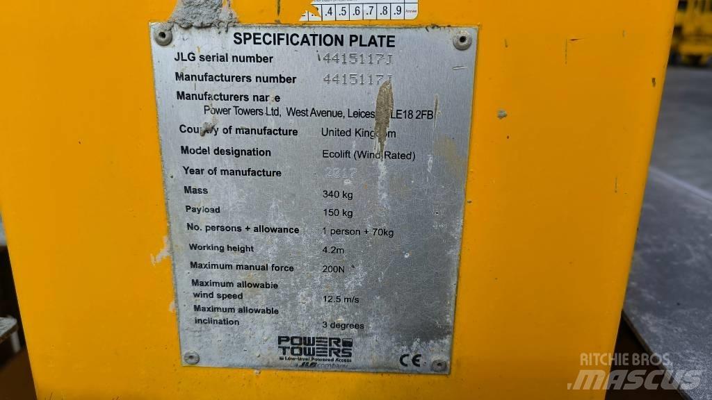 JLG Ecolift İtmeli personel platformları