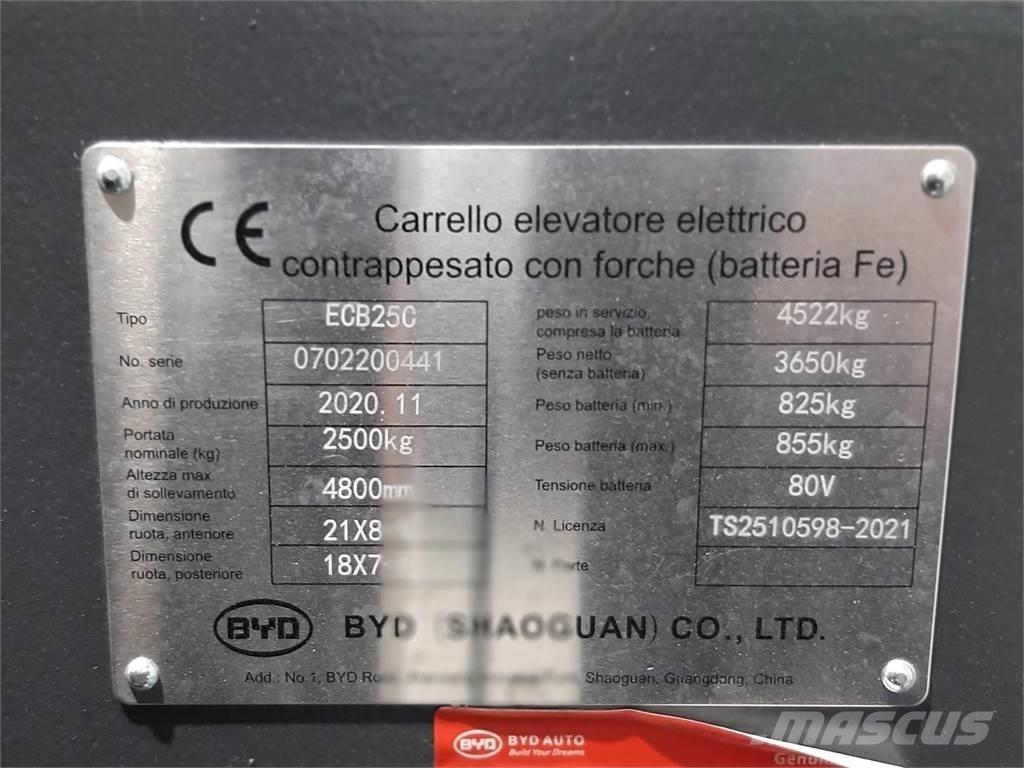 BYD ECB25C Elektrikli forkliftler