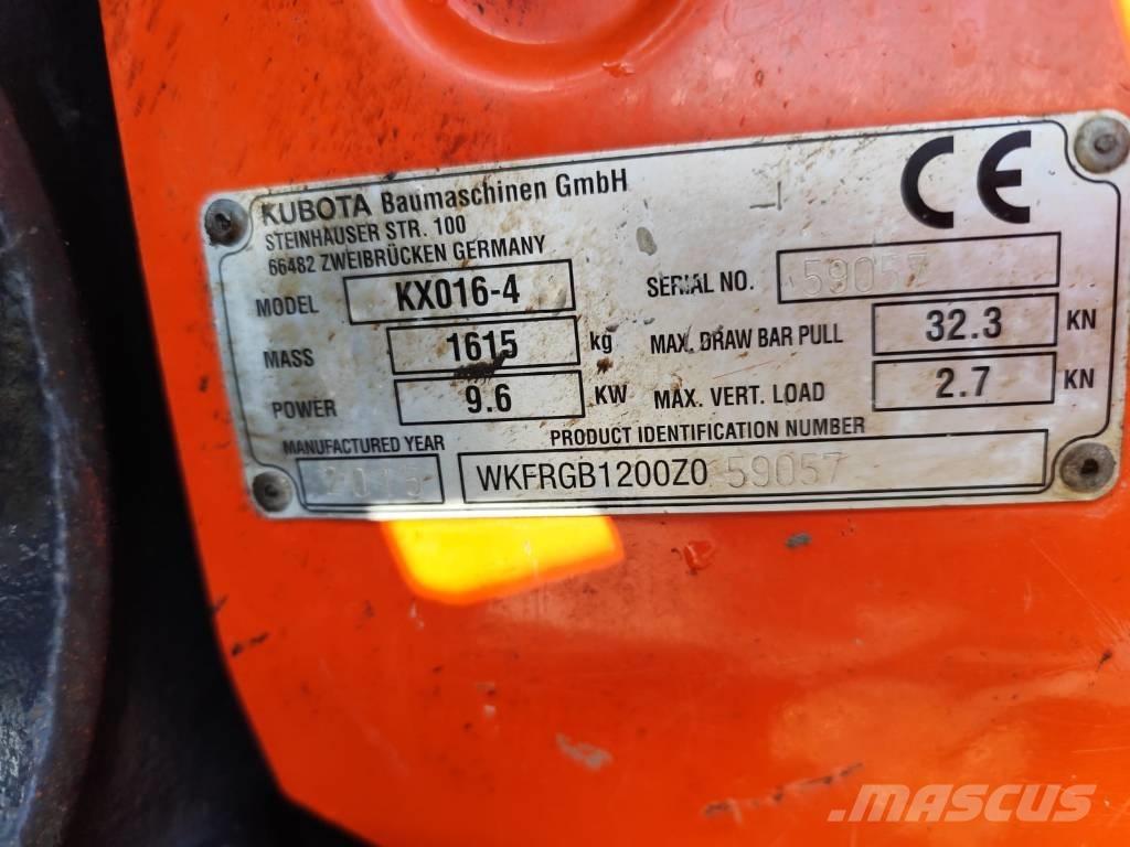 Kubota KX 016-4 Mini ekskavatörler, 7 tona dek