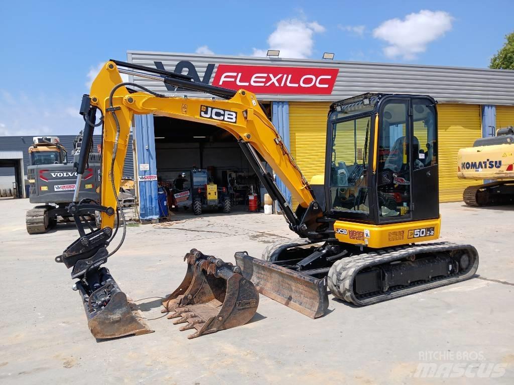 JCB 50 Z-2 Mini ekskavatörler, 7 tona dek