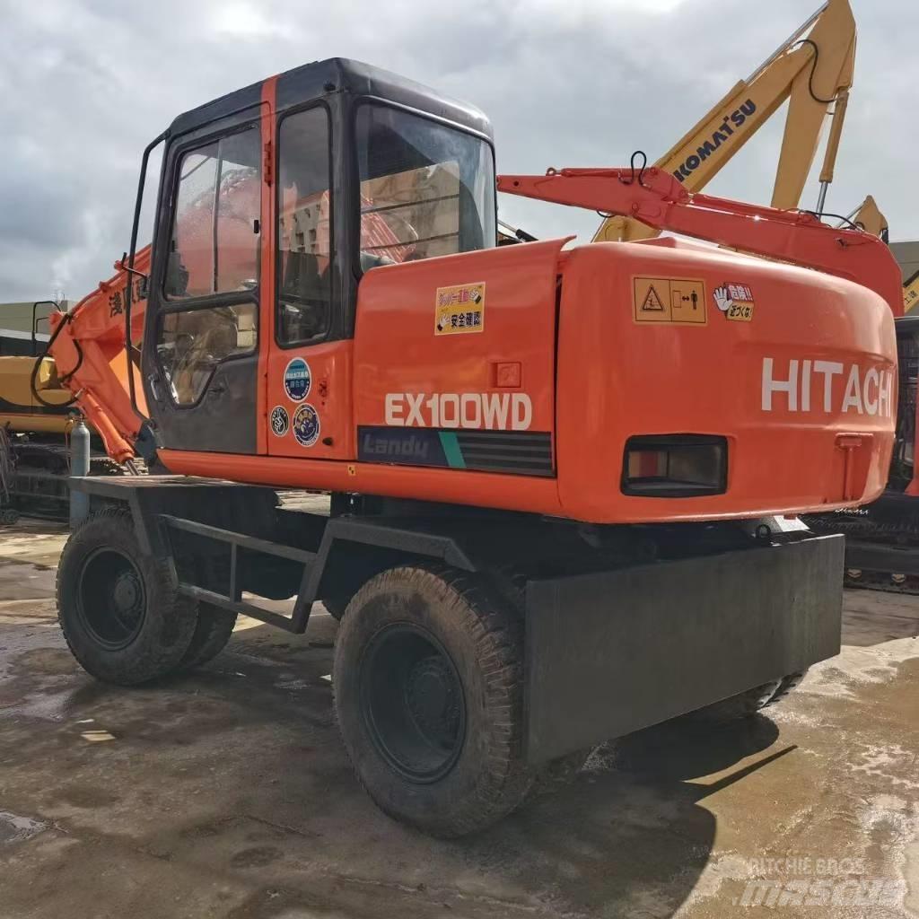 Hitachi EX 100 W D Lastik tekerli ekskavatörler