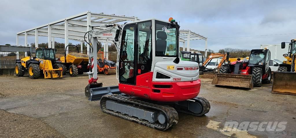 Takeuchi TB 260 Mini ekskavatörler, 7 tona dek