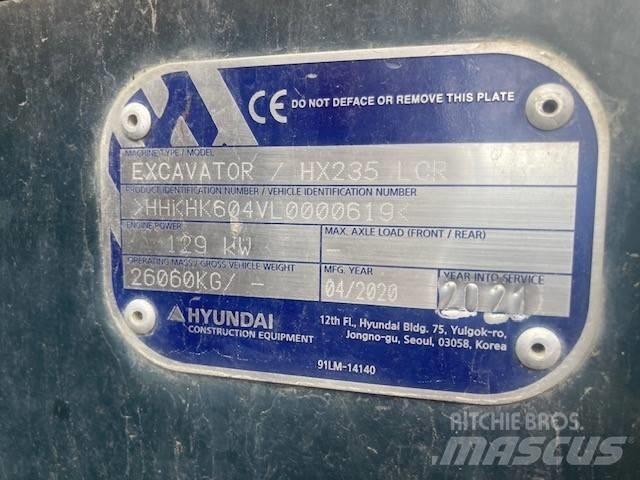 Hyundai HX 235 LCRD Paletli ekskavatörler