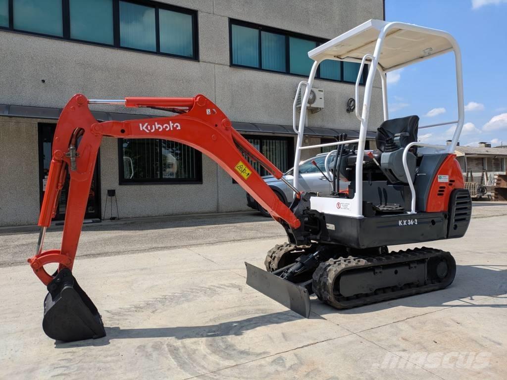 Kubota KX 36-3 Mini ekskavatörler, 7 tona dek