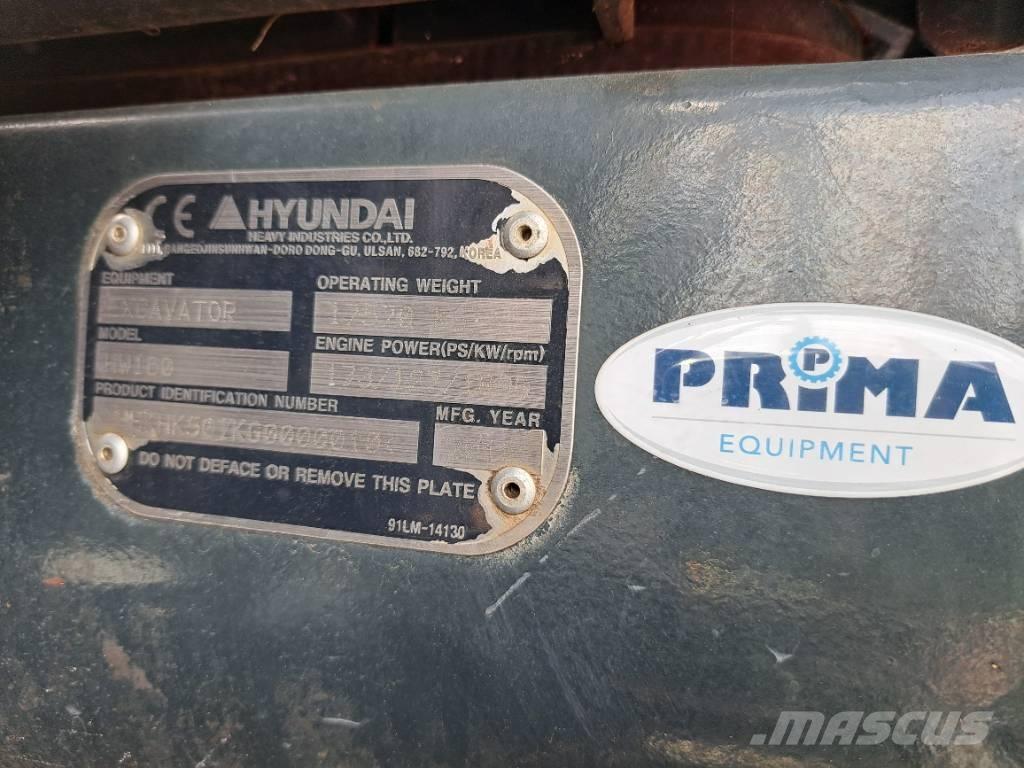 Hyundai HW 160 Lastik tekerli ekskavatörler