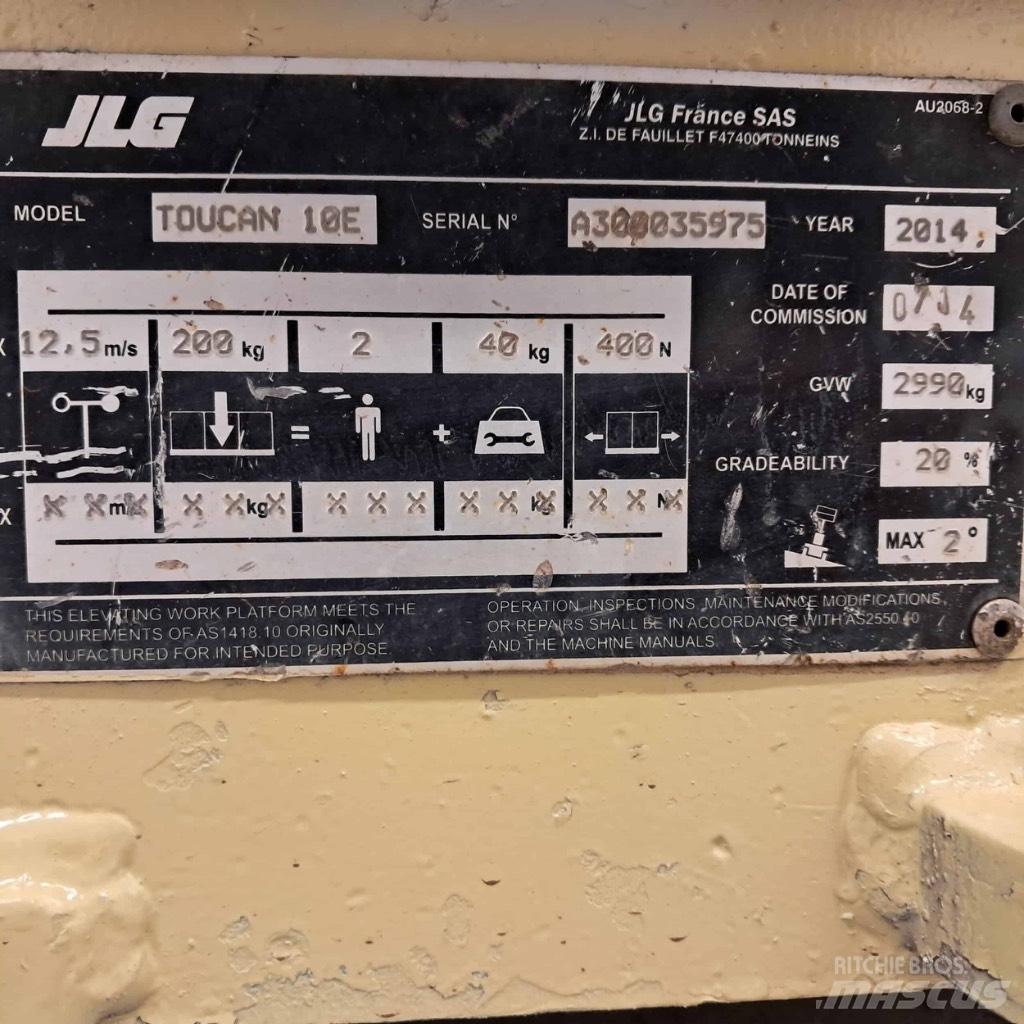 JLG Toucan 10 E Personel Platformları ve Cephe Asansörleri