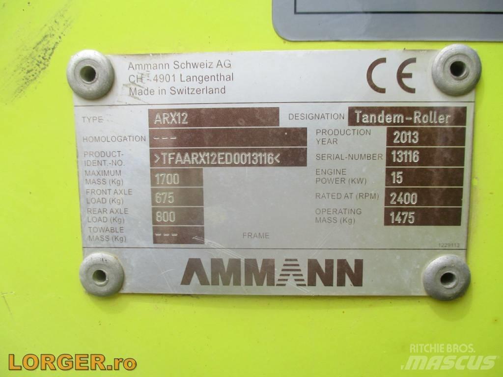 Ammann ARX 12 Çift tamburlu silindirler