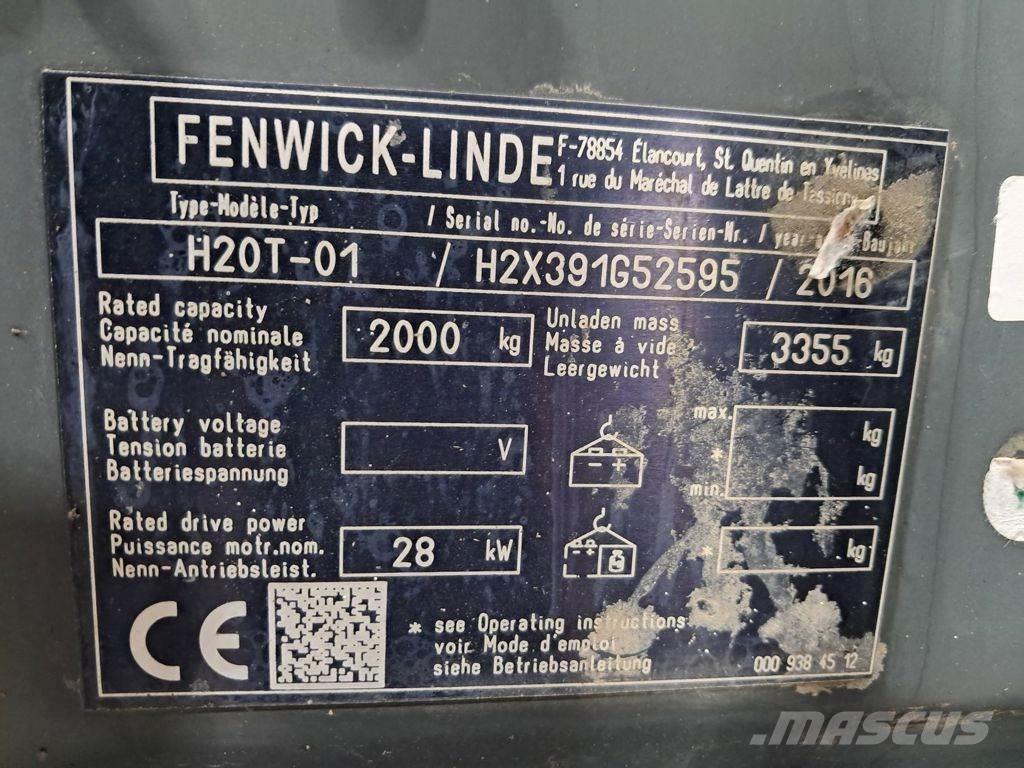 Linde H20T-01 LPG'li forkliftler