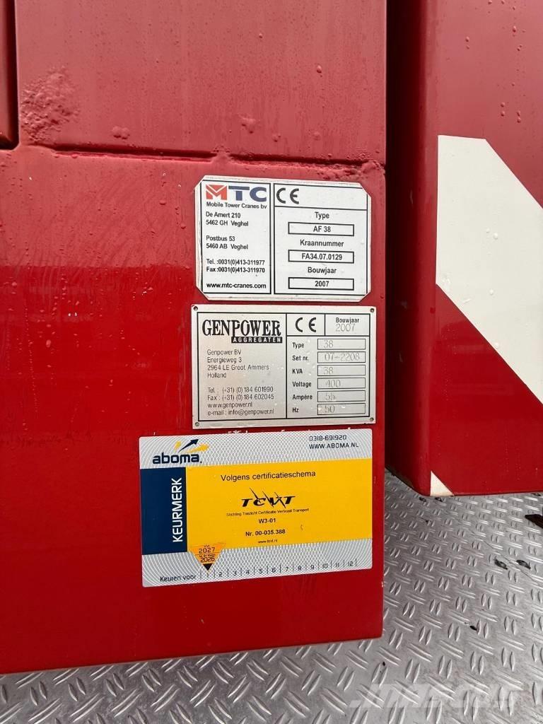 Faun AF 38 Kule vinçler