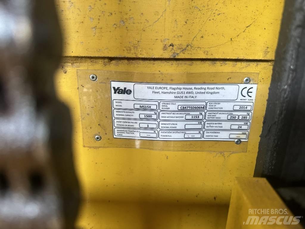 Yale ms15x Yaya kumandali istif makinasi
