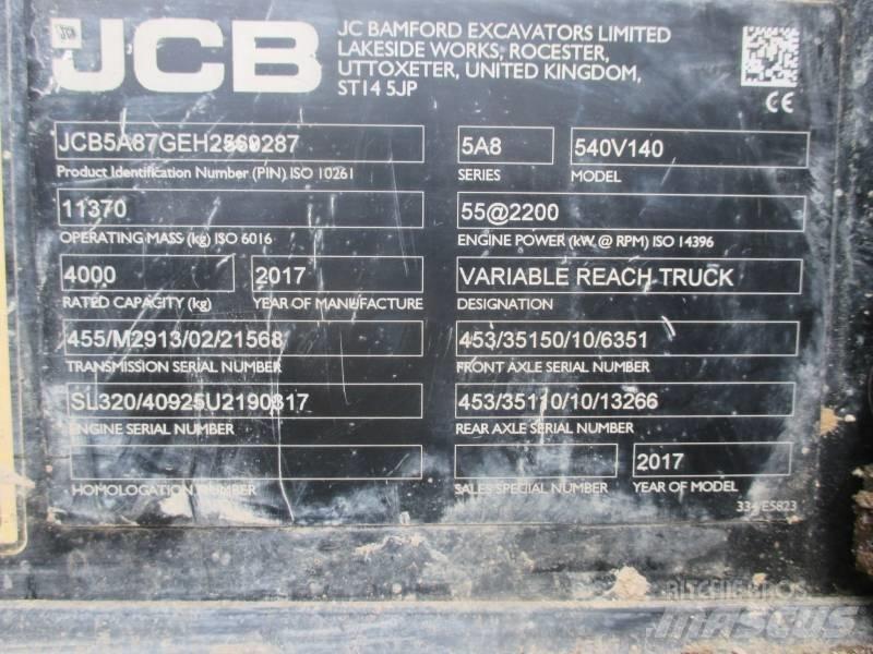 JCB 540-140 Teleskopik yükleyiciler