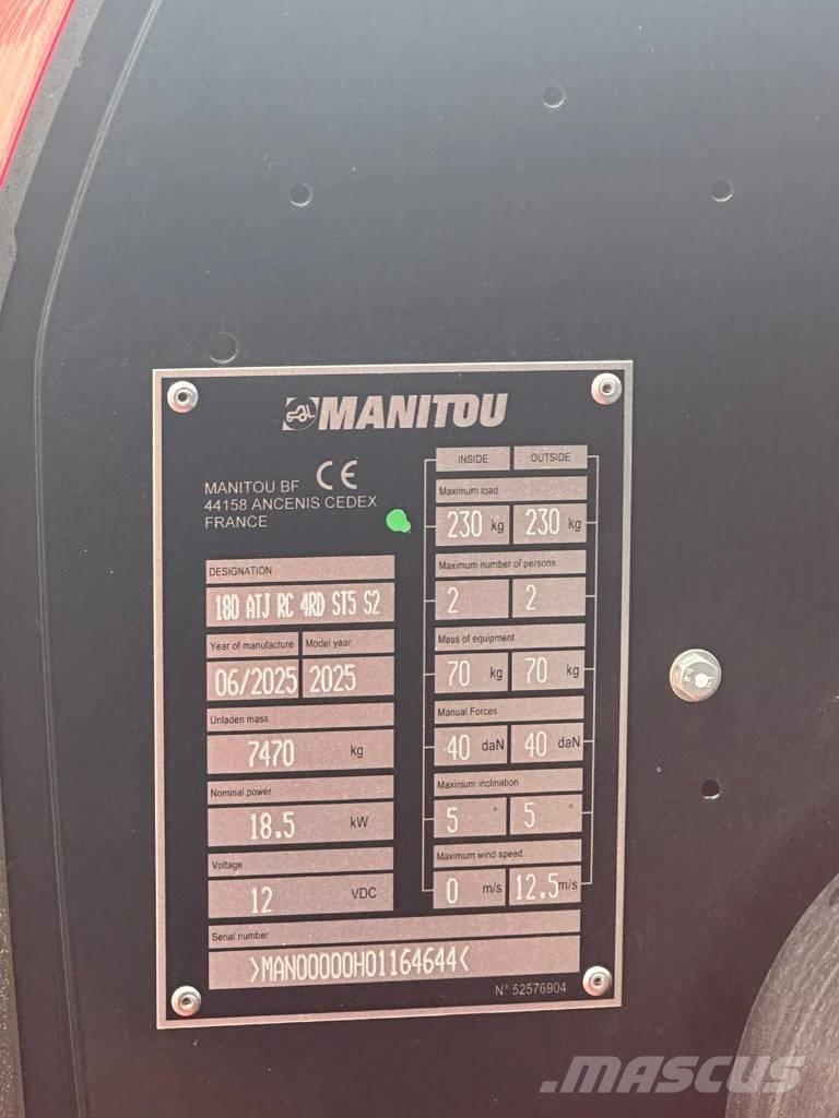 Manitou 180 ATJ Körüklü personel platformları