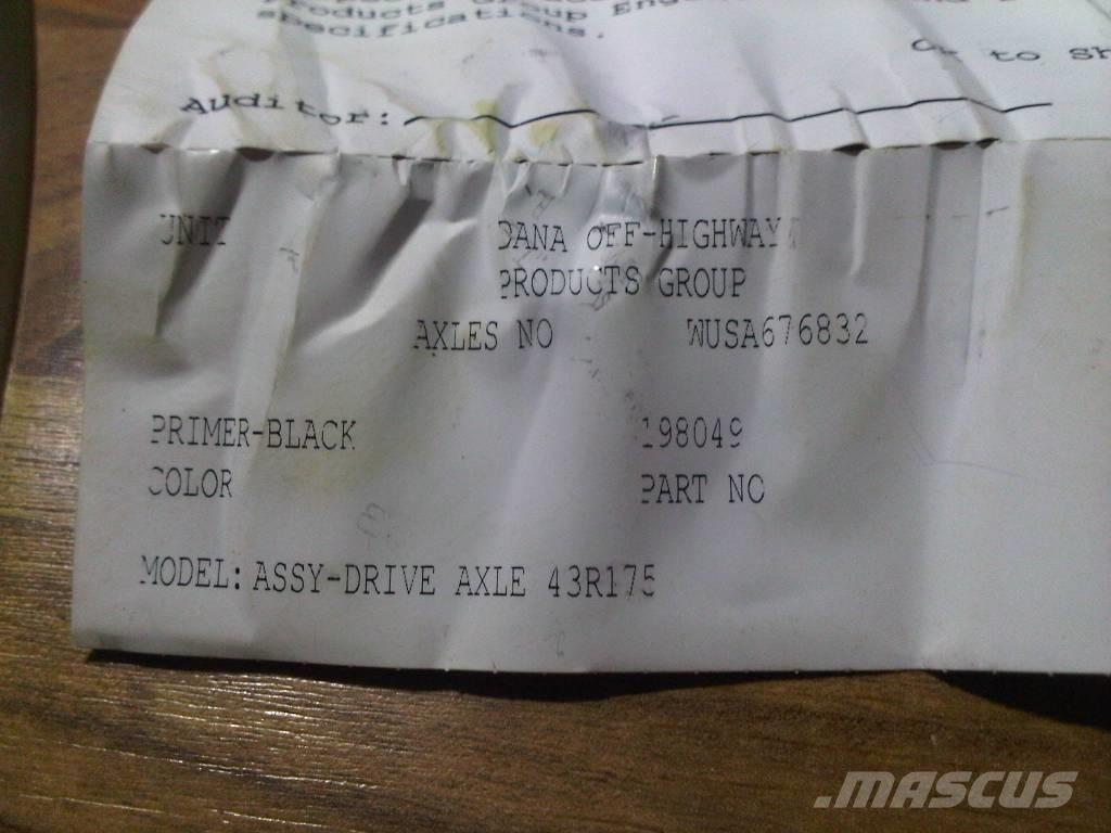  Dana Spicer 43R175 Akslar
