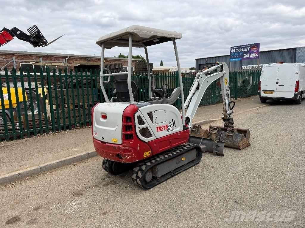 Takeuchi TB 216 Mini ekskavatörler, 7 tona dek