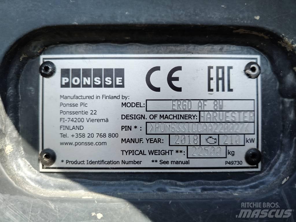Ponsse Ergo AF 8W Biçerdöverler