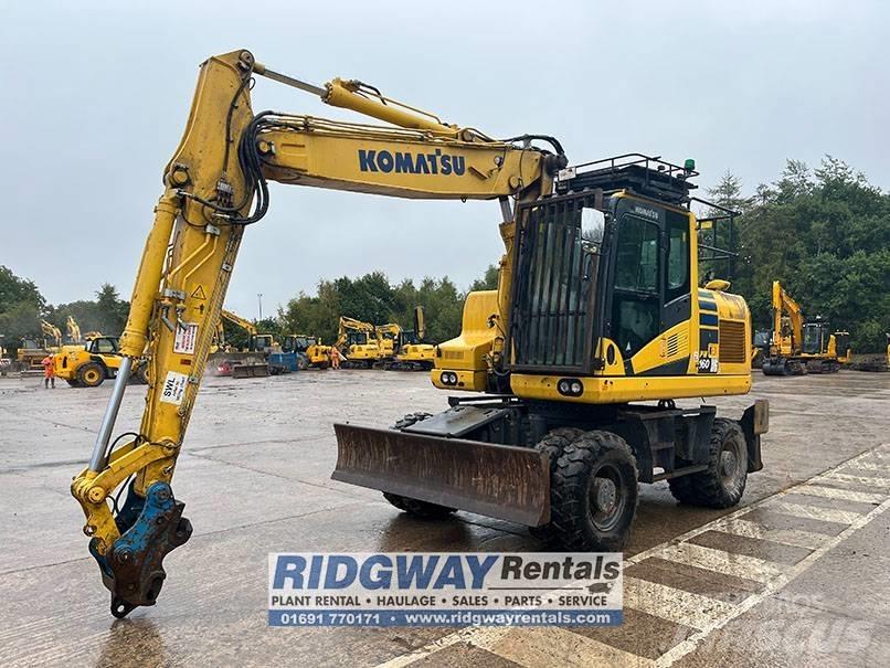 Komatsu PW 160 Lastik tekerli ekskavatörler