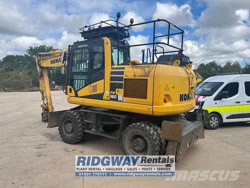 Komatsu PW 160 Lastik tekerli ekskavatörler