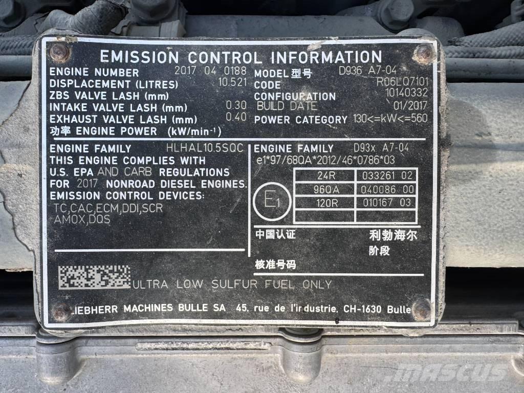 Liebherr R 946 Paletli ekskavatörler