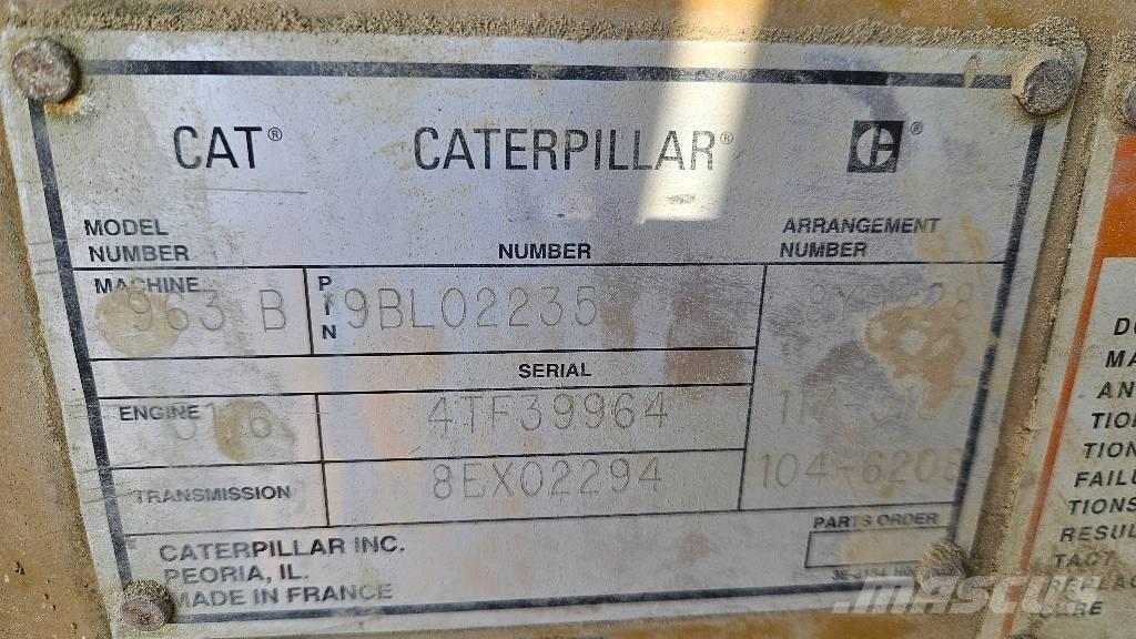 CAT 963 B Paletli yükleyiciler