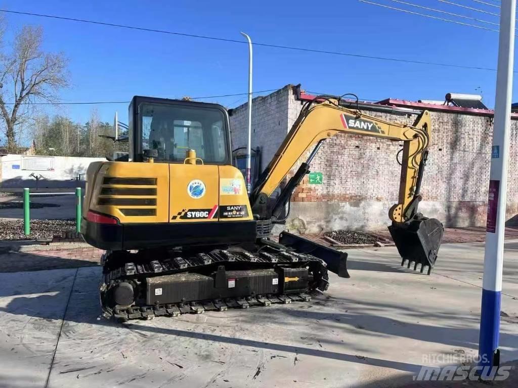 Sany 60C Excavator Mini ekskavatörler, 7 tona dek