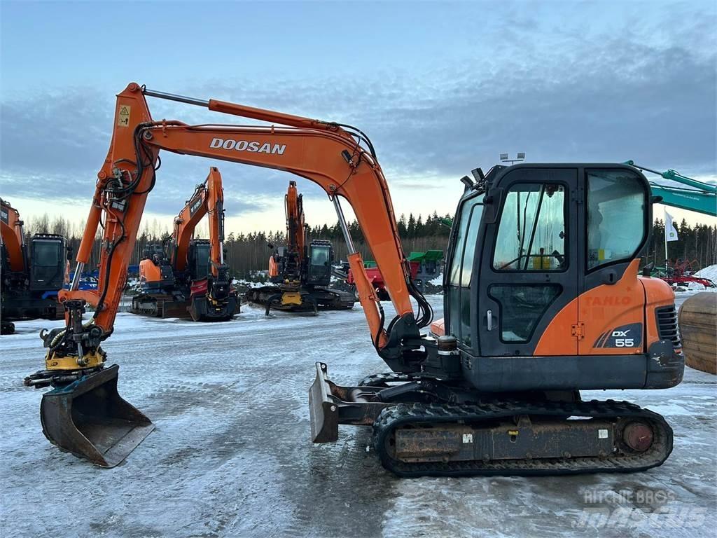 Doosan dx55 Mini ekskavatörler, 7 tona dek