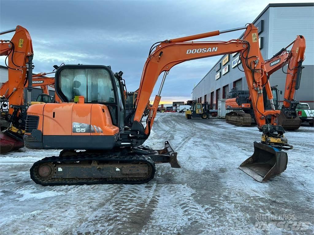 Doosan dx55 Mini ekskavatörler, 7 tona dek