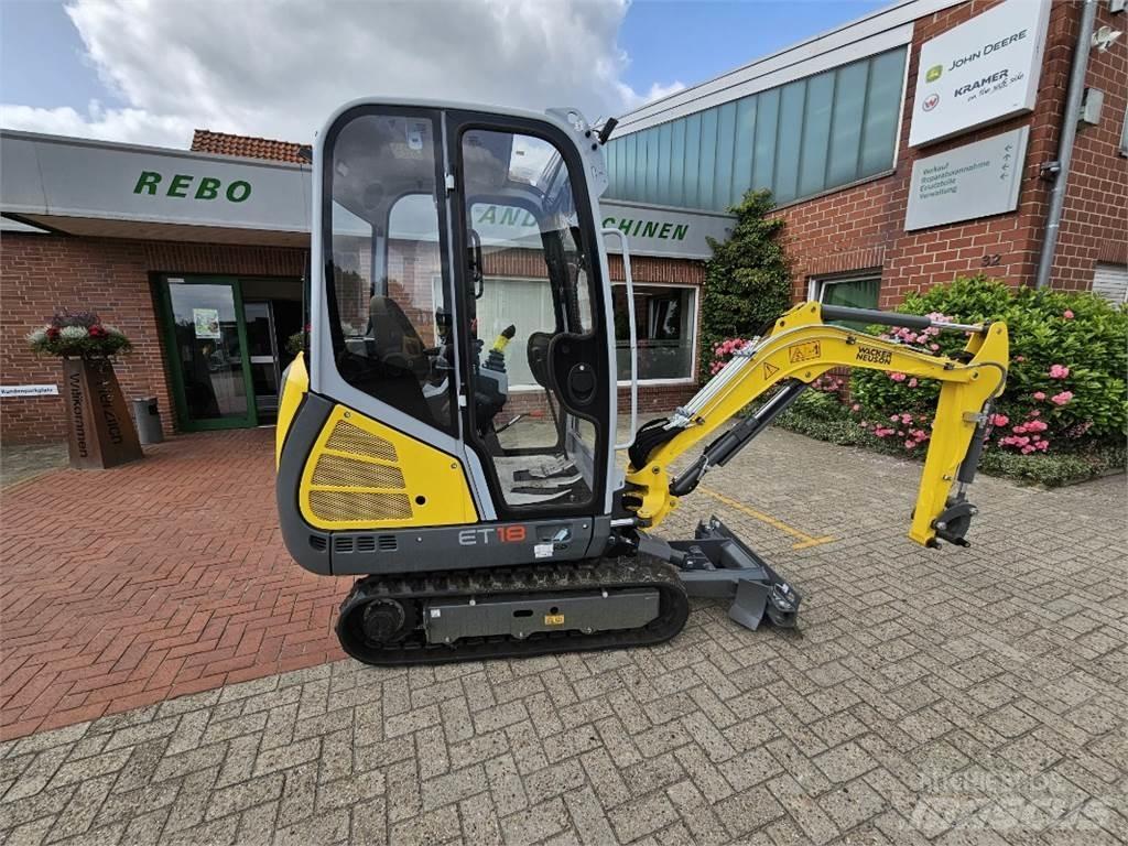 Wacker ET 18 Mini ekskavatörler, 7 tona dek